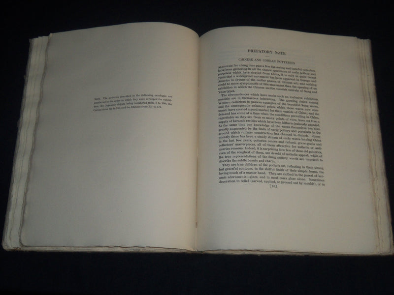 1914 CHINESE COREAN AND JAPANESE POTTERIES VOLUME BY HOBSON & MORSE - Z 132