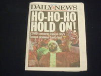 2020 NOVEMBER 27 NEW YORK DAILY NEWS NEWSPAPER - NYC SANTACON CANCELLED