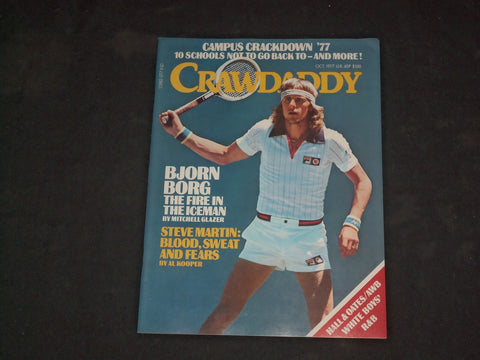 1977 OCTOBER CRAWDADDY MAGAZINE - BJORN BORG COVER - CW 1018