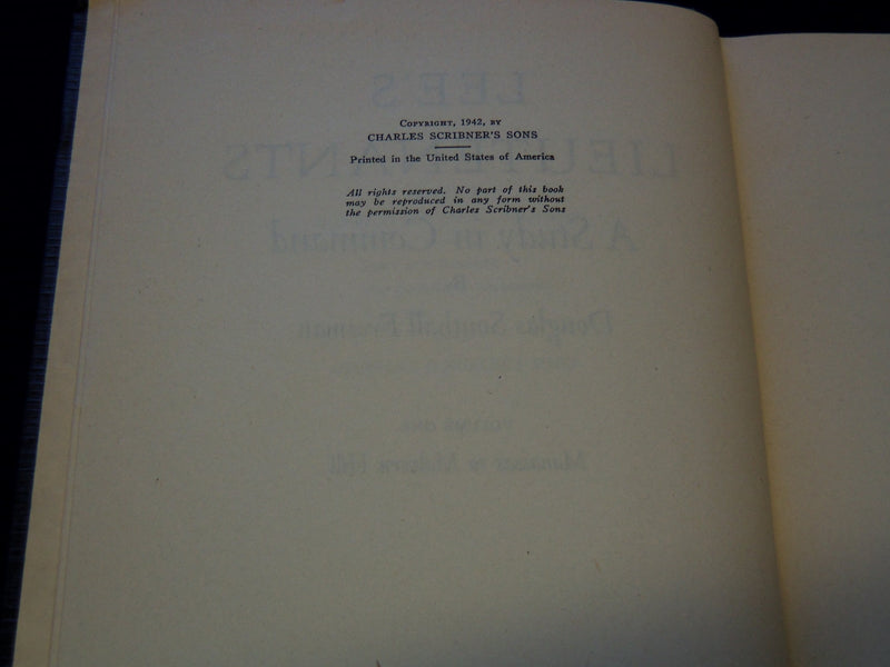 1944-1945 LEE'S LIEUTENANTS 3 VOLUME SET BY DOUGLAS SOUTHALL FREEMAN - KD 4672