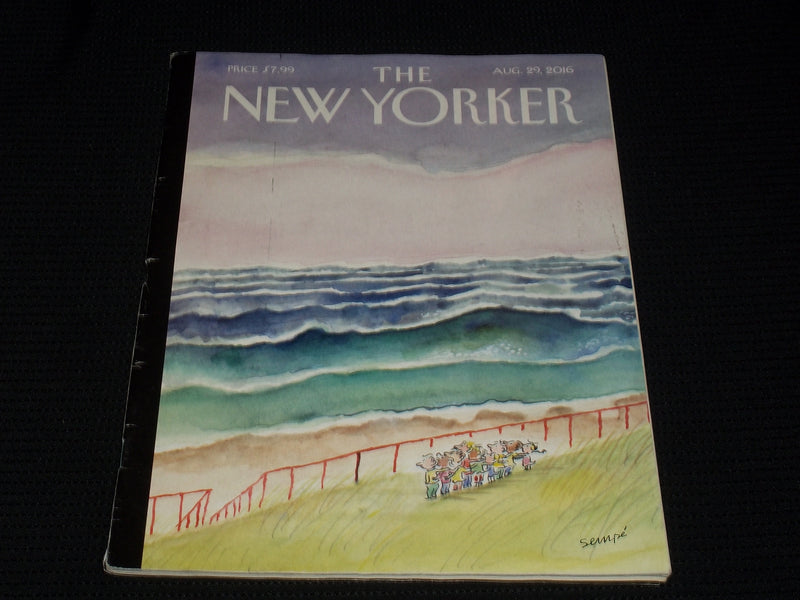 2016 AUGUST 29 THE NEW YORKER MAGAZINE NICE ILLUSTRATED COVER - E 3231