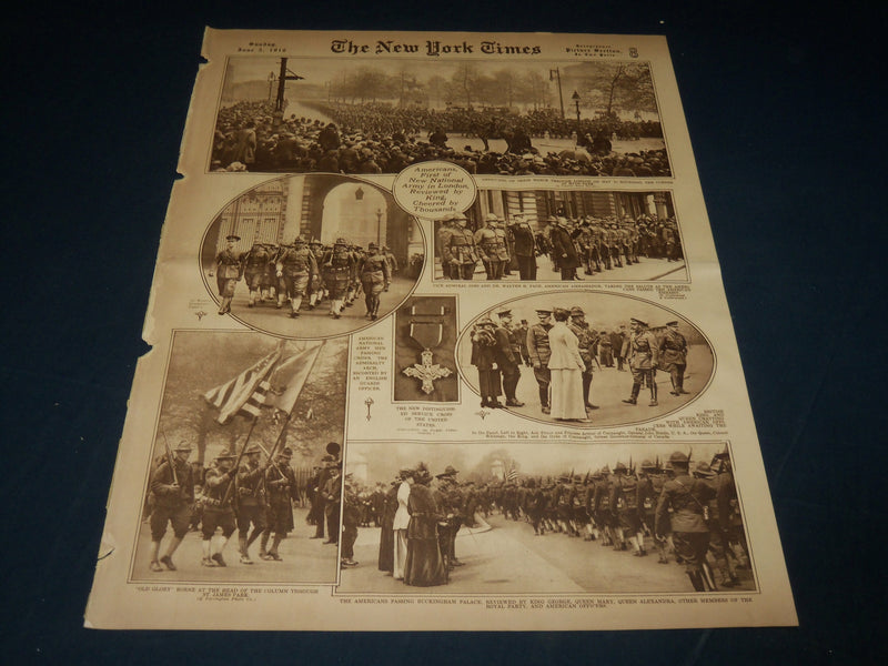1918 JUNE 2 NEW YORK TIMES PICTURE SECTION - AMERICANS IN LONDON - NT 8824