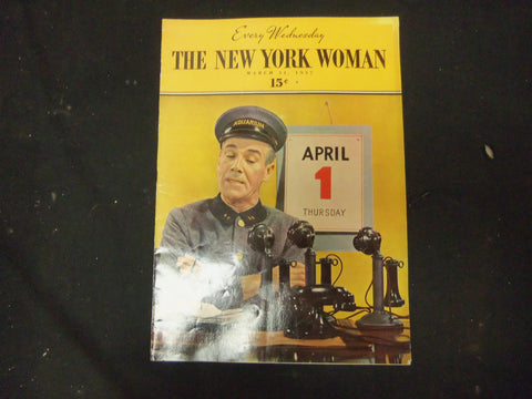 1937 MAR 31 THE NEW YORK WOMAN MAGAZINE - GREAT COVER, STORIES AND ADS - ST 3817