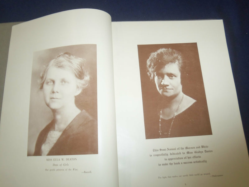 1922 1/2 THE MAROON AND WHITE AUSTIN HIGH SCHOOL YEARBOOK - CHICAGO, IL -YB 2375