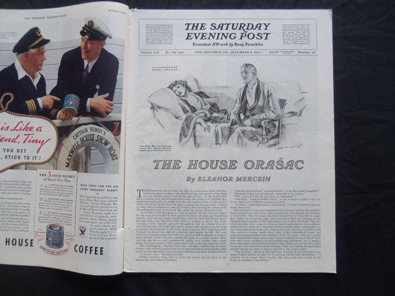 1933 DEC 2 THE SATURDAY EVENING POST MAGAZINE - J.C. LEYENDECKER COVER - SP 1540