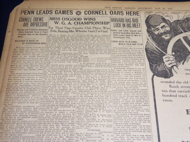 1910 MAY 28 THE BOSTON HERALD - DR. KOCHM BACILLUS DISCOVERER DEAD - BH 333
