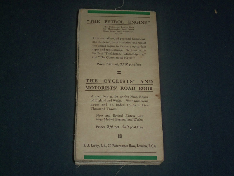 1900'S THE CYCLISTS & MOTORISTS MAP OF ENGLAND AND WALES - J 3936