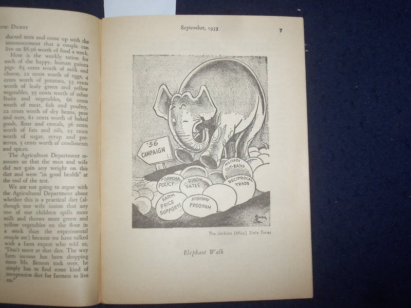 1955 SEPTEMBER DEMOCRATIC DIGEST MAGAZINE - HARRY TRUMAN - J 9791