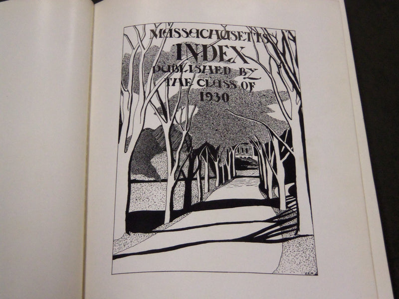 1930 THE INDEX MASSACHUSETTS AGRICULTURAL COLLEGE YEARBOOK - AMHERST MA - YB 835