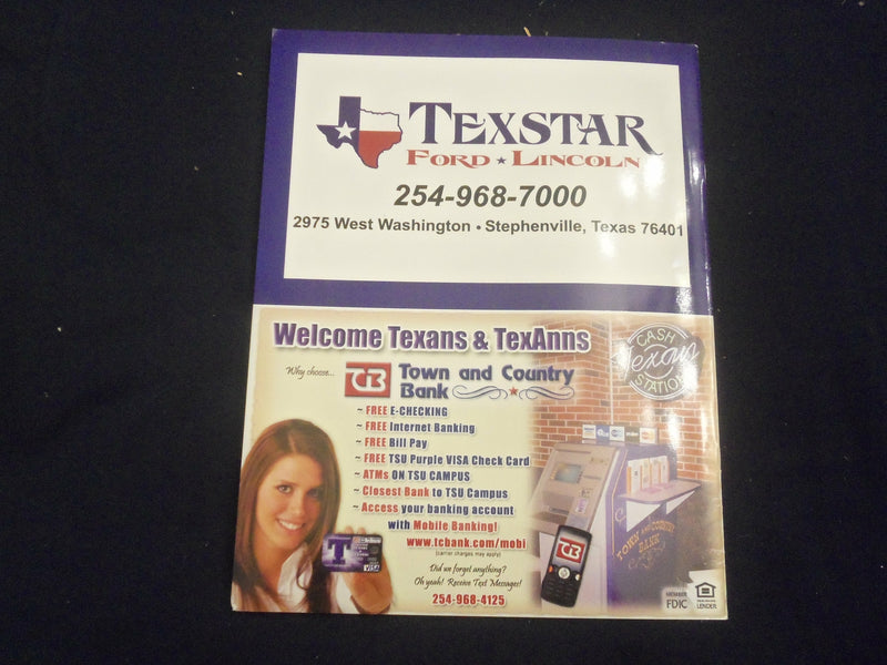 2011 OCT 29 FOOTBALL PROGRAM - TARLETON STATE UNIV VS INCARNATE WORD - SP 1219B