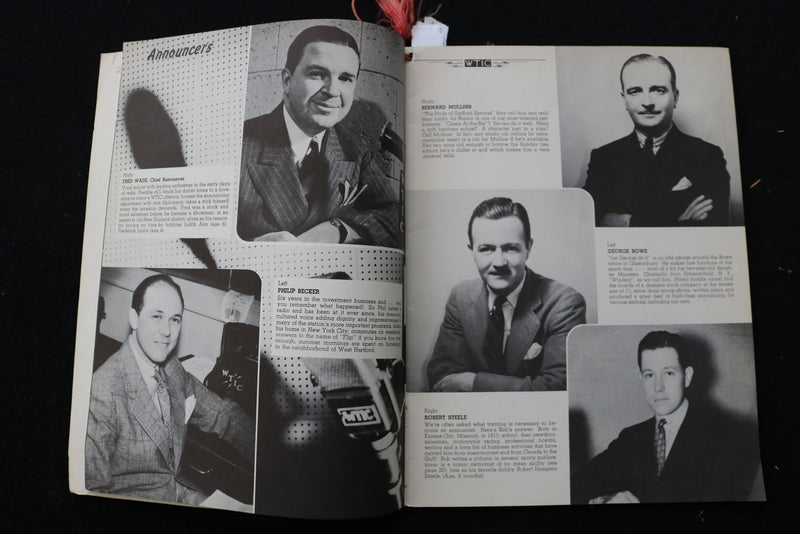 1939 WTIC HARTFORD, CT RADIO PERSONALITIES PROMO BOOK - SOFTCOVER - K 1871