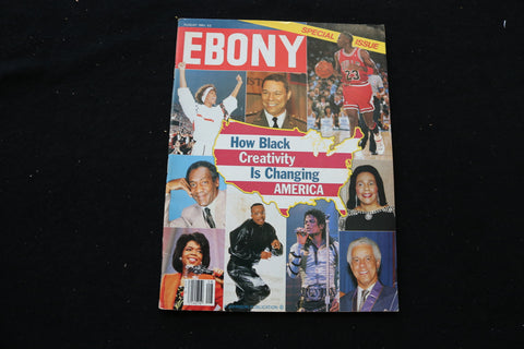 1991 AUGUST EBONY MAGAZINE - BLACK CREATIVITY IN AMERICA COVER - ST 1012O