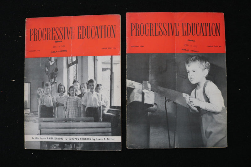 1944-1946 PROGRESSIVE EDUCATION MAGAZINE - LOT OF 11 - O 3800