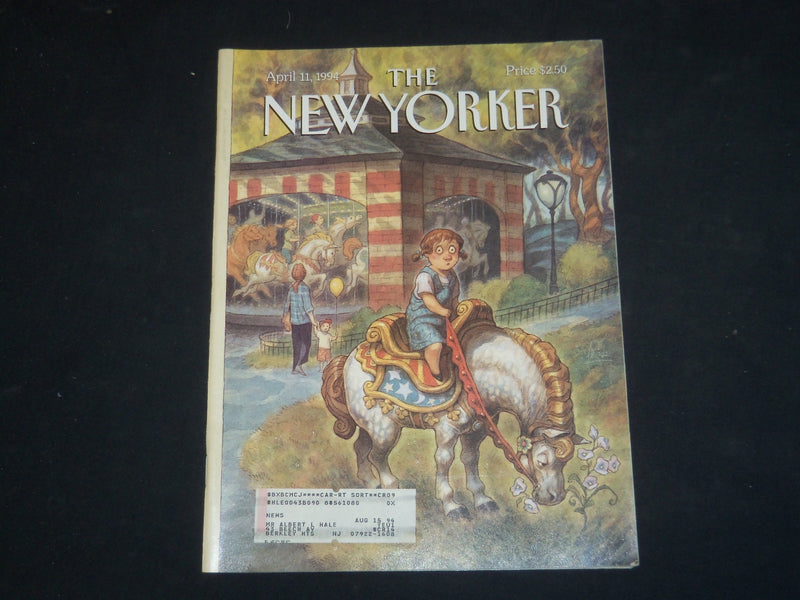 1994 APRIL 11 THE NEW YORKER MAGAZINE - ILLUSTRATED COVER - NY 1629