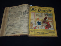 1911 MON DIMANCHE REVUE POPULAIRE ILLUSTREE FRENCH BOUND VOLUME - KD 3352G