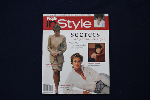 1994 FEBRUARY IN STYLE MAGAZINE - PRINCESS DIANA-LAUREN HUTTON COVER - E 19006