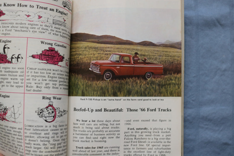 1966 THE FORD ALMANAC - SOFTCOVER BOOK - K 3192