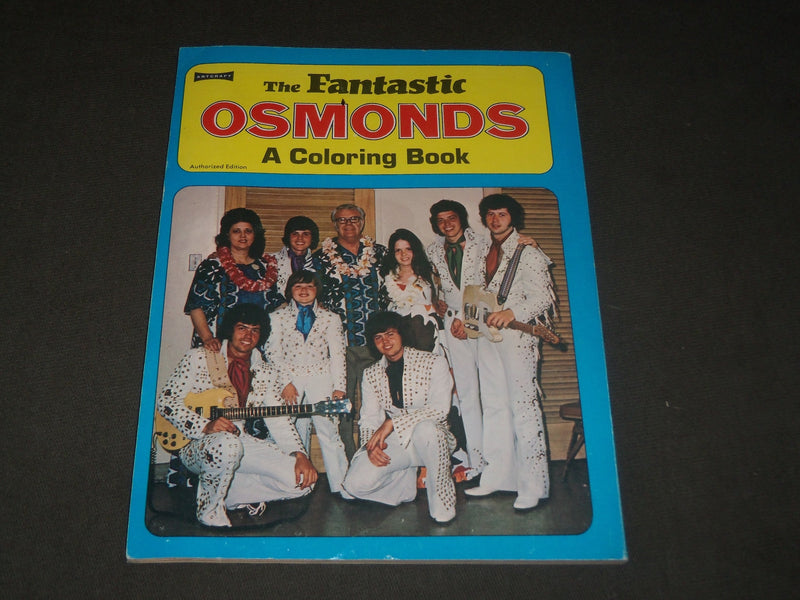1973 THE FANTASTIC OSMONDS SOFTCOVER COLORING BOOK - CW 1204