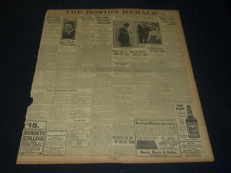 1906 SEPTEMBER 13 THE BOSTON HERALD - LYNN BASEBALL TEAM - BH 98