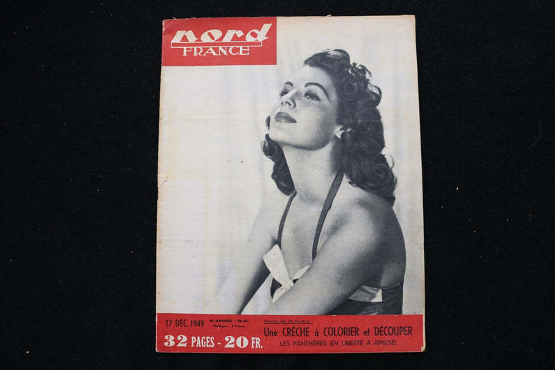1949 DECEMBER 17 NORD FRANCE MAGAZINE - THE PRETTIEST GIRL COVER - E 25906