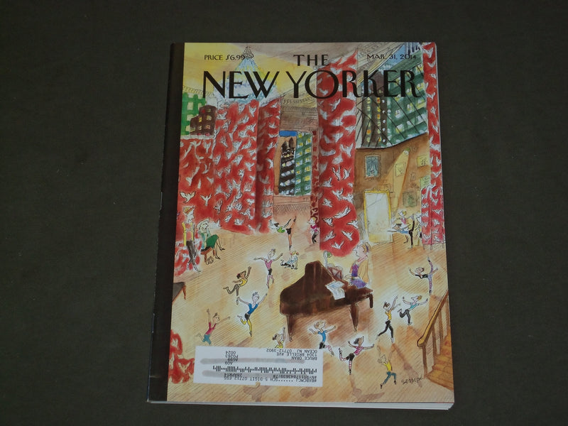 2014 MARCH 31 THE NEW YORKER MAGAZINE - ILLUSTRATED COVER - NY 2270