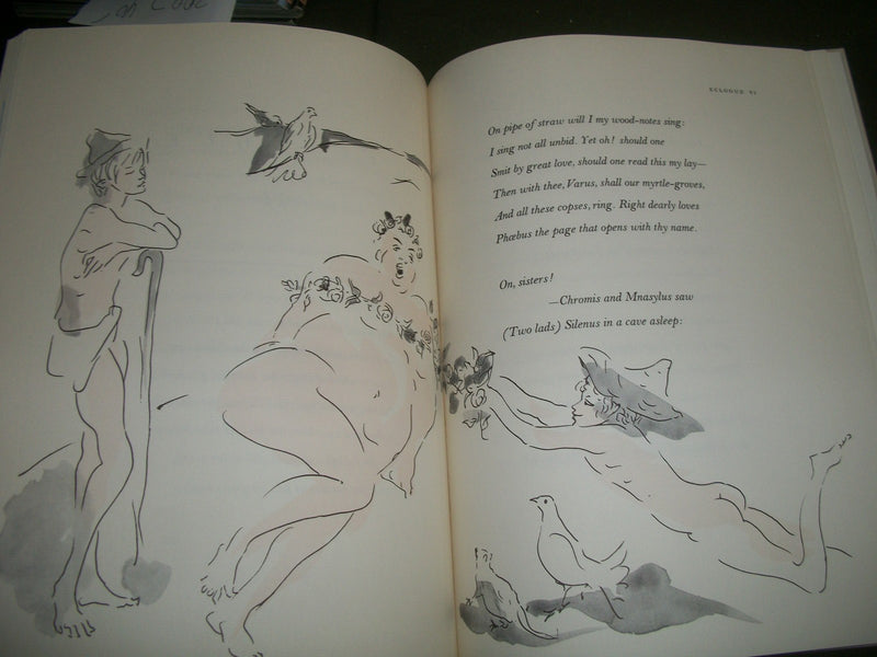 1960 THE ECLOGUES BY PUBLIUS VIRGILIUS MARO BOOK W/ SLIP CASE - ILLUS. - KD 614