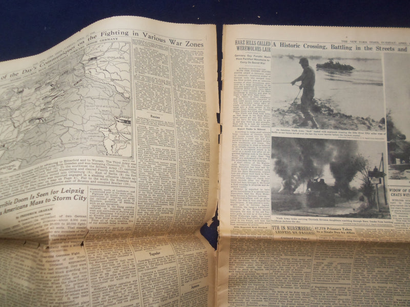 1945 APRIL 17 NEW YORK TIMES - TRUMAN ASKS WORLD UNITY TO KEEP PEACE - NP 6694