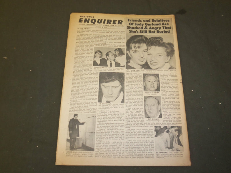 1970 AUGUST 2 NATIONAL ENQUIRER NEWSPAPER - JACKIE ONASSIS TALKS DIVORCE-NP 3362