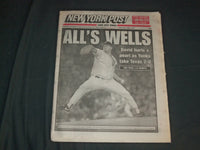 1997 SEPTEMBER 30 NEW YORK POST NEWSPAPER - DAVID WELLS - YANKEES - NP 4108