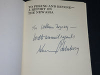 1973 TO PEKING AND BEYOND BOOK INSCRIBED BY HARRISON SALISBURY - D 488