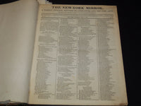 1831-1832 NEW YORK MIRROR AND LADIES GAZETTE BOUND VOLUME - R 89H