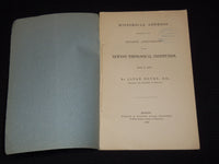 1875 NEWTON THEOLOGICAL INSTITUTION ADDRESS BY ALVAH HOVEY - J 7507