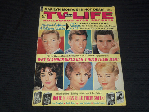 1963 MARCH TV PICTURE LIFE MAGAZINE - DICK, FABIAN & VINCE COVER - E 16218