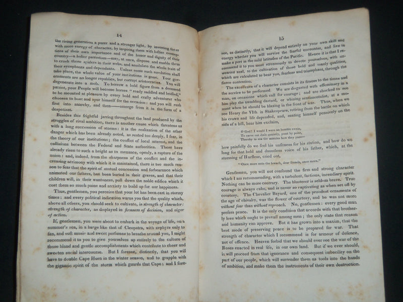 1830 RUTGERS COLLEGE PEITHESSOPHIAN & PHILOCLEAN SOCIETY ADDRESS BOOK - J 3909