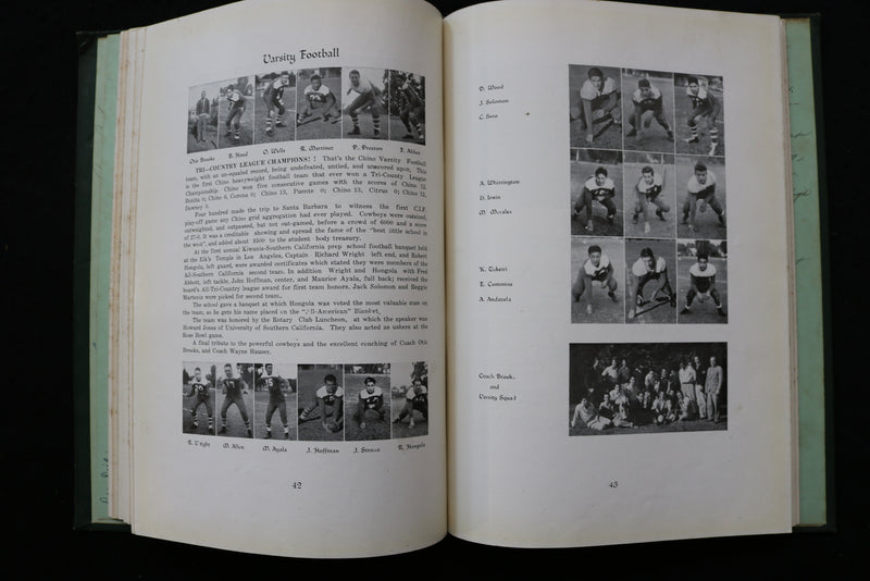 1938 EL CHASQUI CHINO HIGH SCHOOL YEARBOOK - CHINO, CALIFORNIA - YB 3511