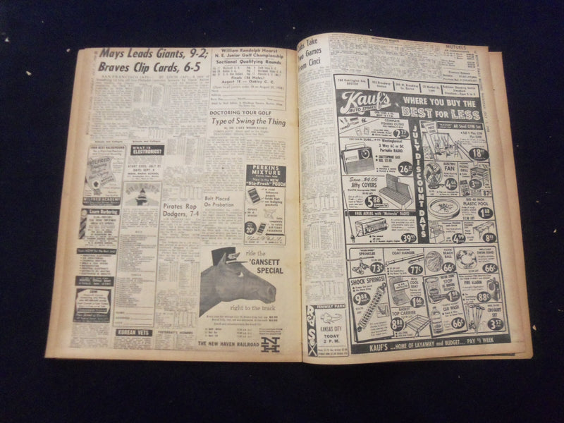 1958 JULY 17 BOSTON DAILY RECORD NEWSPAPER- U.S. ATOM TROOPS IN MIDEAST -NP 6358