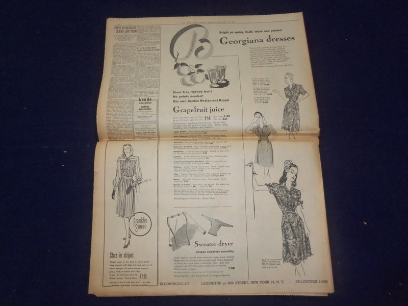 1945 JAN 14 NEW YORK TIMES - RUSSIANS OPEN WINTER OFFENSIVE IN POLAND - NP 6652