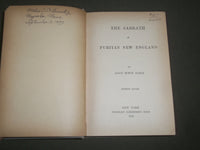 1893 THE SABBATH IN PURITAN NEW ENGLAND BY ALICE MORSE EARLE - KD 4648