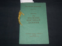 1931 THE DICKENS FELLOWSHIP BIRTHDAY DINNER PROGRAM - PICCADILLY HOTEL - J 8654