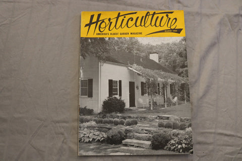 1953 MARCH HORTICULTURE MAGAZINE - BEAUTIFUL SCENERY COVER - ST 1015K
