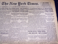 1947 FEBRUARY 6 NEW YORK TIMES - PALESTINE JEWS REJECT ULTIMATUM - NT 3491
