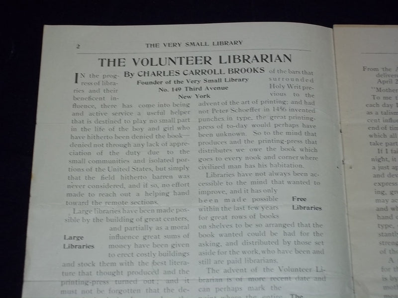 1907 MAY THE VERY SMALL LIBRARY MAGAZINE - VOLUME 2 NO. 5 - J 5582