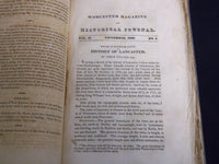 1826 MAY-OCT THE WORCESTER MAGAZINE & HISTORICAL JOURNAL VOLUME 2 - KD 5523G