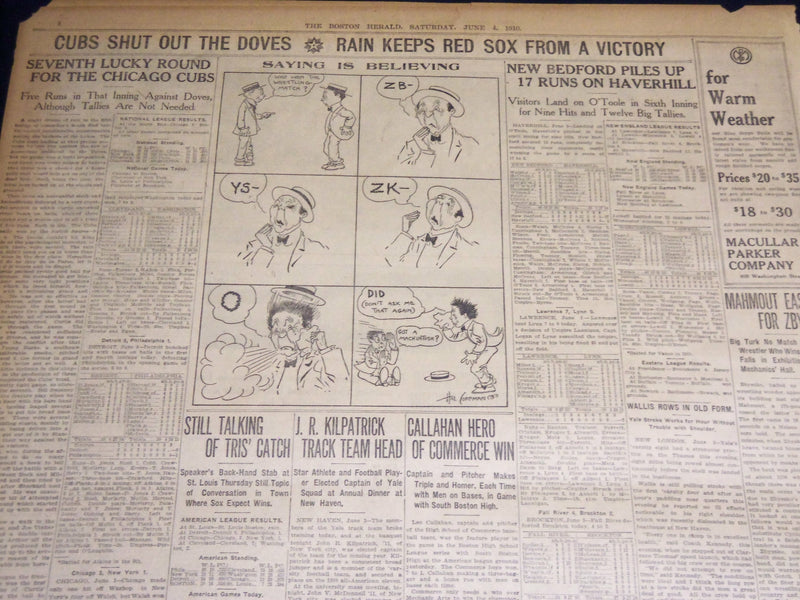1910 JUNE 4 THE BOSTON HERALD - RAILROAD BILL PASSED BY SENATE - BH 331