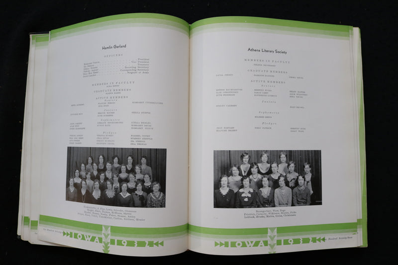 1932 THE HAWKEYE UNIVERSITY OF IOWA YEARBOOK - IOWA CITY, IOWA - YB 3540