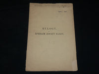 1857 A EULOGY ON THE LIFE & CHARACTER OF EPHRAIM JEWETT HARDY - J 6074