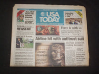 1999 MAY 14-16 USA TODAY NEWSPAPER - AIRLINE HIT WITH ANTITRUST SUIT - NP 8032