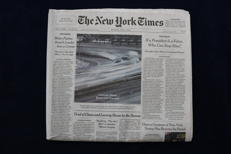 2024 JUNE 3 NEW YORK TIMES - IF A PRESIDENT IS A FELON, WHO CAN STOP HIM?