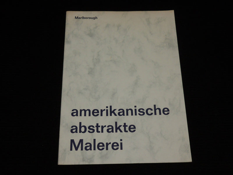 1973 AMERIKANISCHE ABSTRAKTE MALEREI GERMAN SOFTCOVER BOOK - J 6951