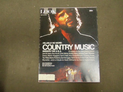 1971 JULY 13 LOOK MAGAZINE - KRIS KRISTOFFERSON - ST 2944